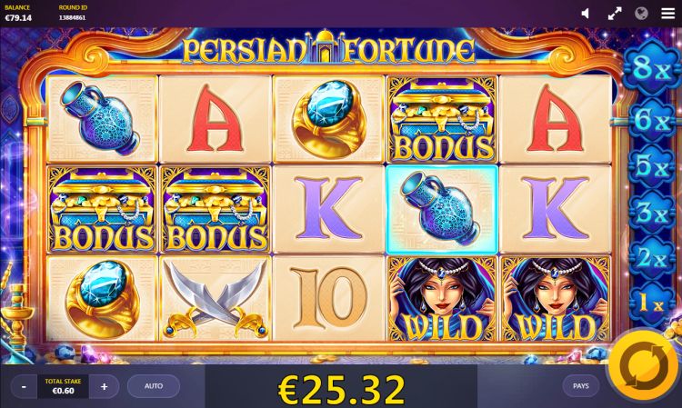 Persian Fortune gokkast Red Tiger Gaming bonus trigger